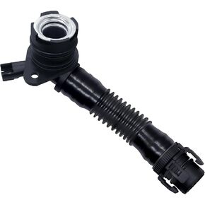 Crankcase Vent Hose Fit for BMW 135i 335i 535i 640i X1 X3 X4 X5 X6 2011-2017 N55 PCV Replace #7584128 Black Manmade Hose 1 Pack