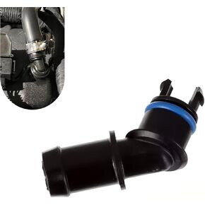 Positive Crankcase Ventilation Valve Fitting, High Temperature Resistance Connector with Rubber Ring, Replacement 12578316 12681693, Compatible with Chevrolet Cadillac Buick Saturn GMC (Black)