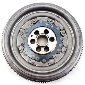 02E DQ250 6 Speed Transmission Clutch Flywheel 6 hole 129 teeth Flywheel Compatible with VW Audi (6 Hole 129Teeth)