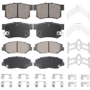 Front & Rear Ceramic Brake Pads Set for Honda CRV 2002-2004, Element 2003-2011 8PCS