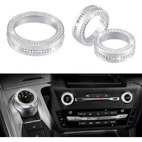 1797 ملحقات Bling Fit for Ford Explorer 2025 2024 2023 2022 2021 2020 Coverior Volume Gear Shift Cover Cover Contry Decoration Pack of 3
