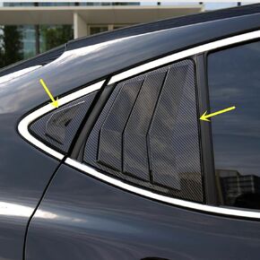 Ziwen Sport Style Quarter Window Scoops for Toyota Camry 2025 2026 (Gloss Black 4pcs)