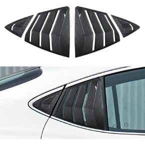 Rear Side Window Louvers Compatible for Toyota Camry 2025 Accesories for Toyota Camry 9th Gen Sport Style Air Vent Cover (Glossy Black)