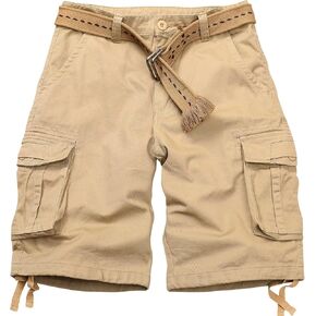 Cargo Short for Men, Relaxed Fit Camo Shorts, Outdoor Hiking Casual Work Bermuda Short with Multi Pockets
