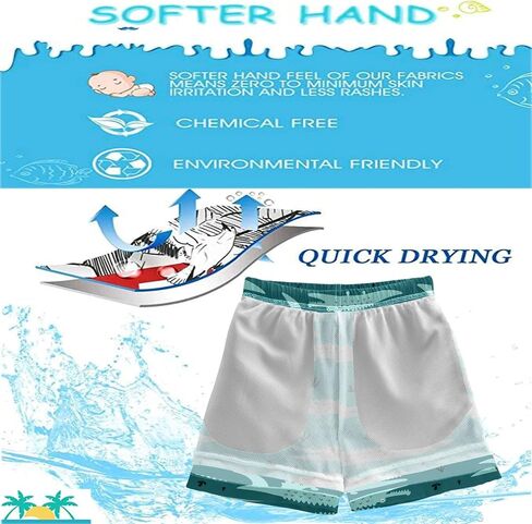 visesunny Boys Swim Trunks Quick Dry Boys Swimsuit Beach Board Shorts Toddler Bathing Suit Kids Youth Teen in Saudi Arabia