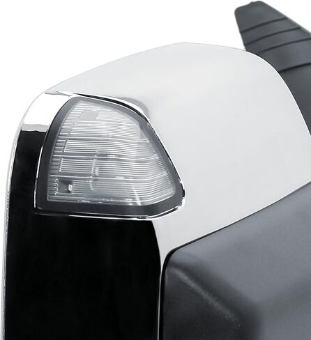 Passenger Right Side Door Towing Mirror Black Back Cover Power and Heated Glass with Turn Signal Light and Puddle Light Manual Folding and Temperature Sensor For Ram 1500 2500 3500 2009-2018 in Saudi Arabia