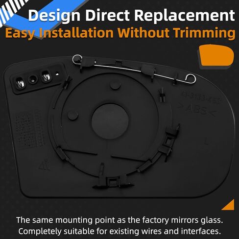 Driver Side Mirror Replacement for Mercedes Benz E Class W211 E320 E350 E500 E55, C Class W203 C230 C240 C280 C320 C350 - Left Side Mirror Glass, Rear View Mirrors Glass with Power Heated in Saudi Arabia