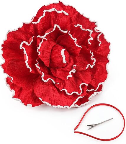 Gionforsy Large Flower Fascinators Hat Tea Party Hats for Women Flower Cocktail Headband for Wedding in Kuwait