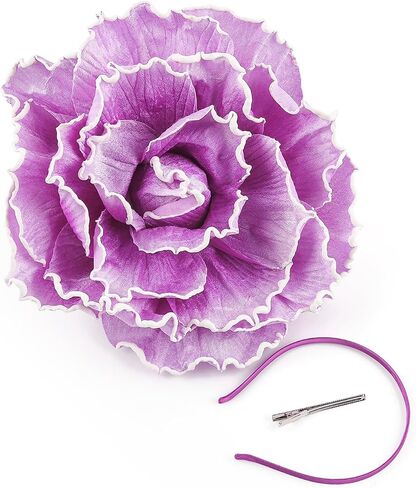 Gionforsy Large Flower Fascinators Hat Tea Party Hats for Women Flower Cocktail Headband for Wedding in Kuwait