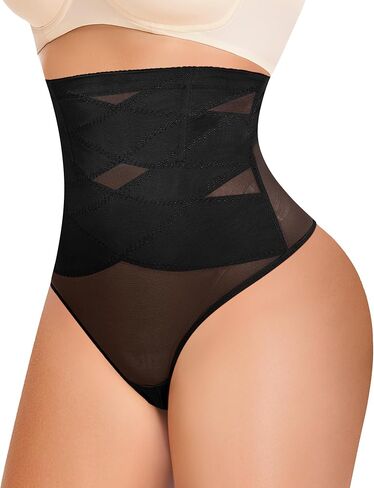 كومايز التحكم في البطن ثونغ للنساء - عالي الخصر ثونغ ضغط الملابس الداخلية المشكل الجسدية in Kuwait