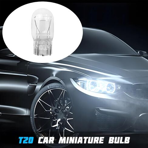 CAR T20 7443/1891 لمبة فرامل الأسلاك المزدوجة ، 10pcs 12v 21/5W إشارة إشارة الإشارة الإشارة ، بديل إضاءة مؤشر DRL ، Universal لمعظم السيارات (بيضاء) in Kuwait