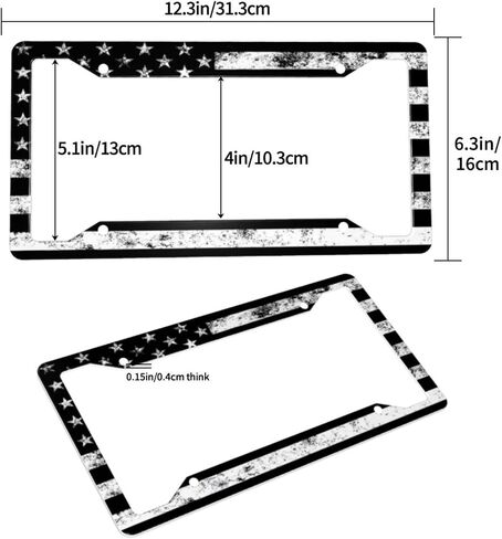 Baseball License Plate Frame Retro - Baseball Ball Texture License Plate Covers Aluminum Metal Cute Auto Car Tag Holder with 2 Holes Equipped with Screws for Men Women in Kuwait