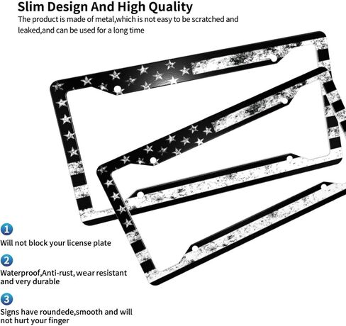 Baseball License Plate Frame Retro - Baseball Ball Texture License Plate Covers Aluminum Metal Cute Auto Car Tag Holder with 2 Holes Equipped with Screws for Men Women in Kuwait
