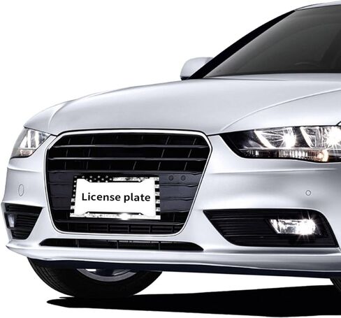 Baseball License Plate Frame Retro - Baseball Ball Texture License Plate Covers Aluminum Metal Cute Auto Car Tag Holder with 2 Holes Equipped with Screws for Men Women in Kuwait