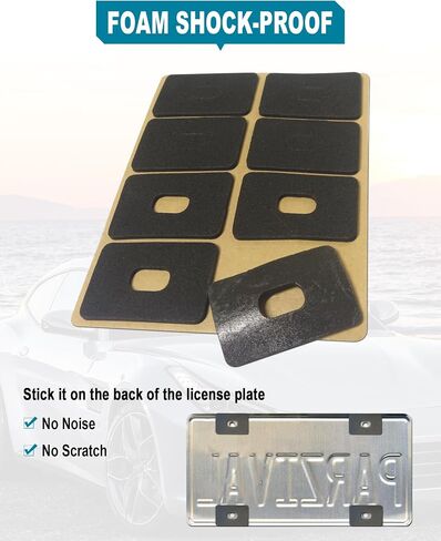 American Flag License Plate Frames- Black Plastic Patriotic Car Tag Holder with Mounting Hardware & Screws Caps，2 Pack 4 Holes for Front Rear in Saudi Arabia