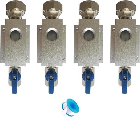 Air-Compressor Accessories for Compressed Air Piping System 3/4 Inch with 1/2 Inch NPT Outlet Port,Air Compressor Outlet Kit for Shop Air Line Kit 2 Sets in Saudi Arabia