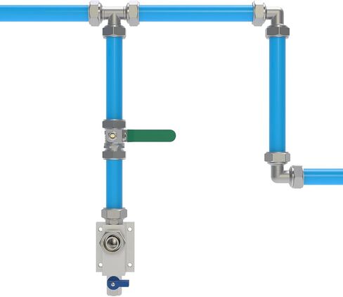 Air-Compressor Accessories for Compressed Air Piping System 3/4 Inch with 1/2 Inch NPT Outlet Port,Air Compressor Outlet Kit for Shop Air Line Kit 2 Sets in Saudi Arabia
