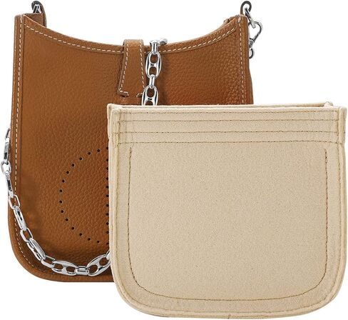 Purse Insert Organizer for Hermes Evelyne 29 Bag PM, Premium Purse Felt Insert (E29, Orange) in Kuwait