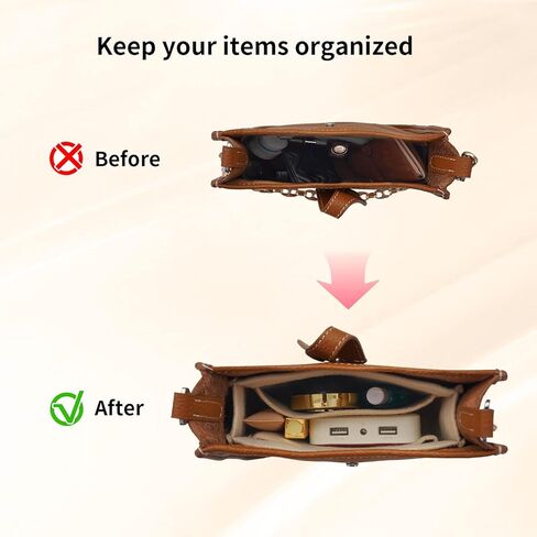 Purse Insert Organizer for Hermes Evelyne 29 Bag PM, Premium Purse Felt Insert (E29, Orange) in Kuwait