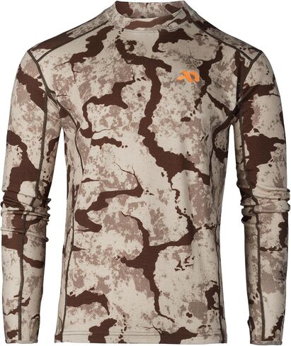 أول قميص طاقم طاقم Lite Lite Lite Long -Sleeve - Merino Wool Midweight Camo Hunting Base ، Johns Johns Long ، Midweight in Kuwait