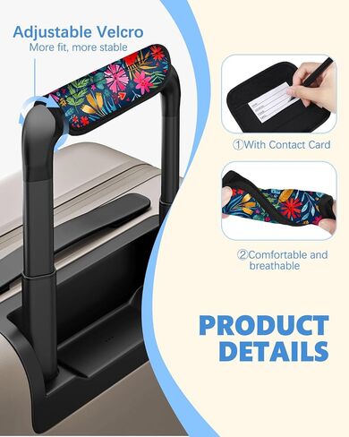 Slohif Luggage Handle Wrap 5pcs معرف حقيبة - غطاء حزام حقيبة لإكسسوارات سفر Bogg. in Kuwait