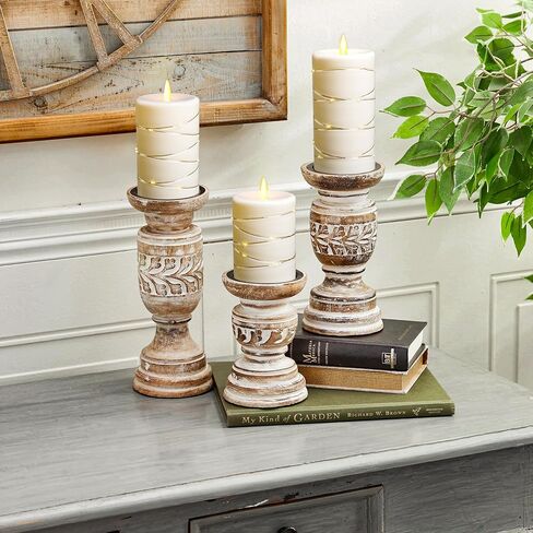 Da by Flameless Candle with Recessed Fairy Lamp, Dynamic Flame Candle Battery Powered with Timer & Remote Control 3-Piece Set in Saudi Arabia
