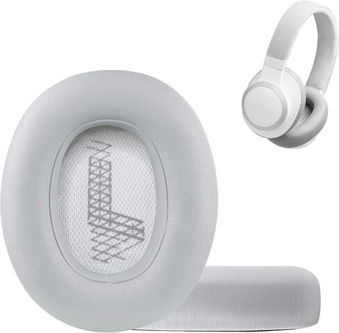 JBL E65 Replacement Ear Pads for JBL E65 (E65BT E65BTNC)/Live 650 (650NC 650BTNC)/Live 660 (660NC 660BTNC)/Duet NC Over-Ear Headphones, Earpads Cushions with Softer Leather (Black) in Saudi Arabia