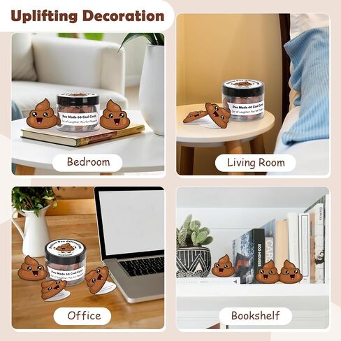 60 PCS Positive Poo Affirmation Cards for Women Daily Positive Messages in A Decorative Jar Poop Gifts for Birthday Men Friends Coworkers Graduation Gifts for Her(PositivePoo, 60pcs) in Saudi Arabia