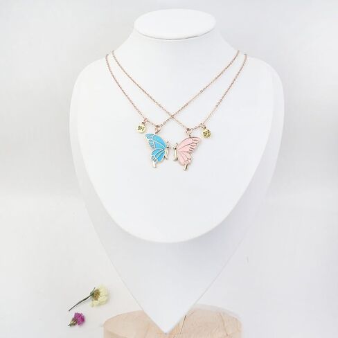 Butterfly Friendship Necklaces and Bracelets BFF Matching Jewelry for 2 Best Friends in Saudi Arabia