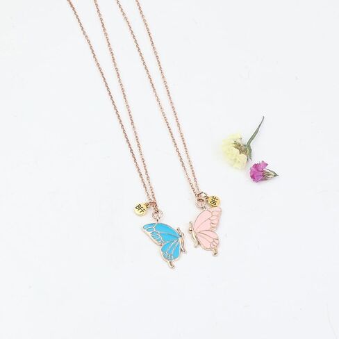 Butterfly Friendship Necklaces and Bracelets BFF Matching Jewelry for 2 Best Friends in Saudi Arabia