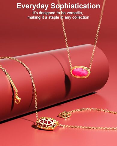 AICase 18K Gold Plated Pendant Necklace for Women,Fashion Jewelry,Anniversary Birthday Gifts for Women/MoM/Sister/Friends/Her/Wife/Grandma/Coworker Mother's Day gifts for MoM in Kuwait