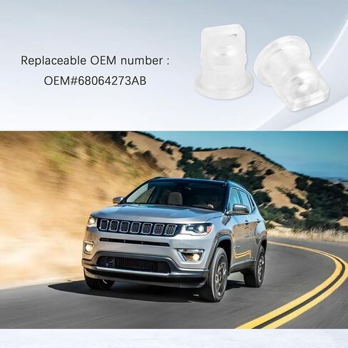 2pcs نقل كبل التحول جلبة الكبل ، FIT OEM# 68064273AB استبدال كابل Shifter Rubber Cable ، ملحقات السيارات الاحترافية متوافقة مع Jeep Wrangler JK 2007-2018 in Saudi Arabia