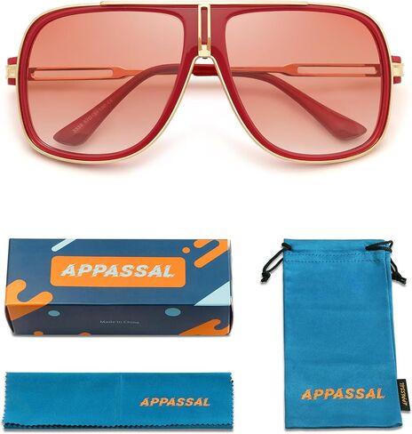 Retro Aviator Sunglasses for Women Men Oversized 70s 90s Square Womens Mens Sunnies AP3683 in Kuwait