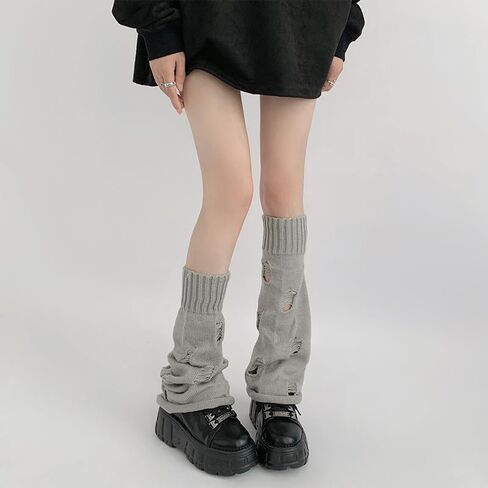 Grunge Leg Warmers Fairy Accessories Ripped Socks Crochet Y2k Leg Sleeve Clothes Aesthetic in Saudi Arabia