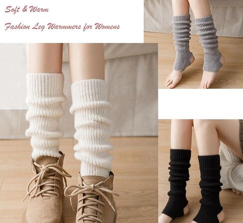 TINTAO Women Fashion Knit Leg Warmers for Women,Stylish Accessories for Outfits for Yoga,Running,Hiking & Sports,#637 in Saudi Arabia