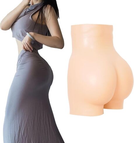 Full Silicone Panties Buttock Hips Enhancer, Fake Lift Butt Pants, Open Crotch Fake Butt Pants in Saudi Arabia