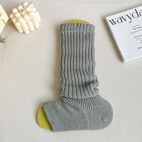 Leg Warmers for Women Y2k Harajuku Ribbed Knitted Long Socks for Girls Lolita Kawaii Boot Socks Gyaru Accessories in Saudi Arabia