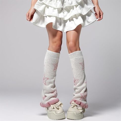 HeiBai Xiong Y2K Harajuku Leg Warmers for Women Goth Cute Japanese Punk Rave Emo in Kuwait