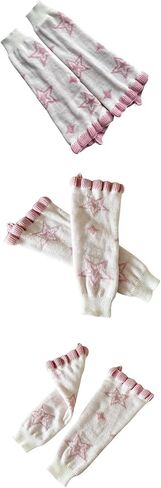 HeiBai Xiong Y2K Harajuku Leg Warmers for Women Goth Cute Japanese Punk Rave Emo in Kuwait