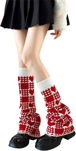 HeiBai Xiong Y2K Harajuku Leg Warmers for Women Goth Cute Japanese Punk Rave Emo in Kuwait