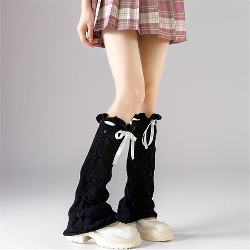 HeiBai Xiong Y2K Harajuku Leg Warmers for Women Goth Cute Japanese Punk Rave Emo in Kuwait