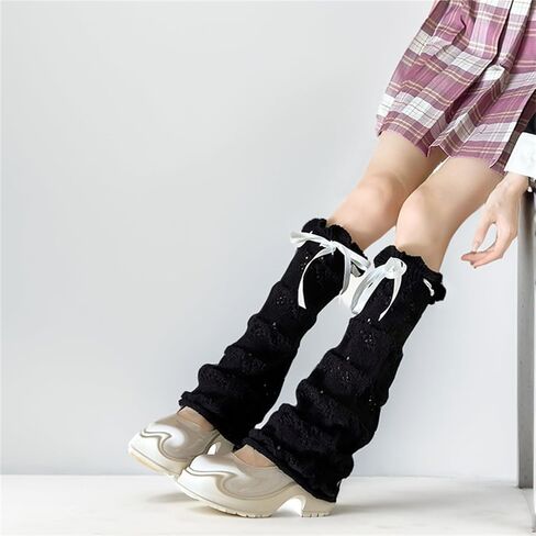 HeiBai Xiong Y2K Harajuku Leg Warmers for Women Goth Cute Japanese Punk Rave Emo in Kuwait