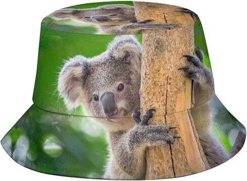 Cute Koala Bucket Hat Animal Bucket Hat Cute Sun Hat for Boys Girls Outing Picnic Travel in Kuwait