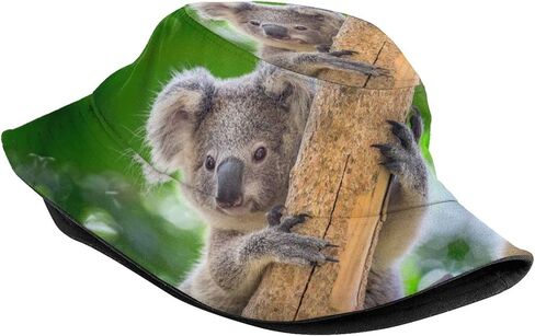 Cute Koala Bucket Hat Animal Bucket Hat Cute Sun Hat for Boys Girls Outing Picnic Travel in Kuwait