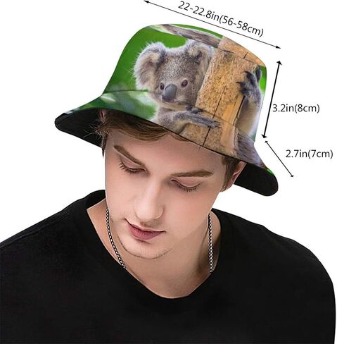 Cute Koala Bucket Hat Animal Bucket Hat Cute Sun Hat for Boys Girls Outing Picnic Travel in Kuwait