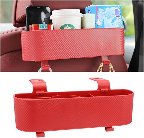 Belomi Car Headrest Backseaterger مع حامل كوب ، صندوق تخزين معلق مع السنانير ، شربات متعددة الوظائف ، صينية هاتف خفيفة للوجبات الخفيفة للأطفال ، وملحقات السفر للسيارات (أسود) in Kuwait