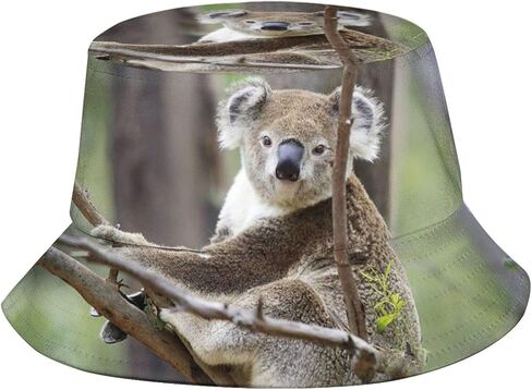 Cute Koala Bucket Hat Animal Bucket Hat Cute Sun Hat for Boys Girls Outing Picnic Travel in Kuwait