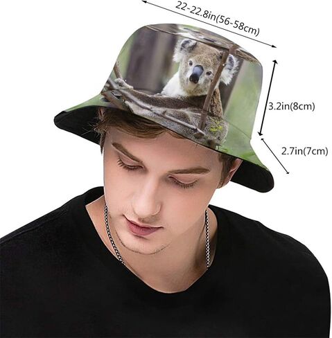 Cute Koala Bucket Hat Animal Bucket Hat Cute Sun Hat for Boys Girls Outing Picnic Travel in Kuwait