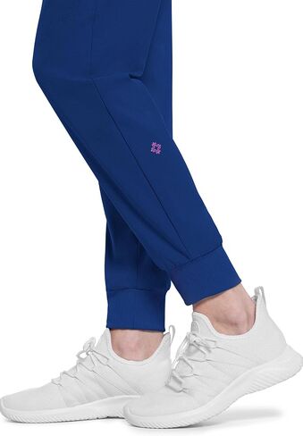 سراويل فرك Med Couture للنساء متوسطة الصعود مع الركض مع 5 جيوب أصفاد متماسكة مع الخصر الرباط MC102 in Saudi Arabia