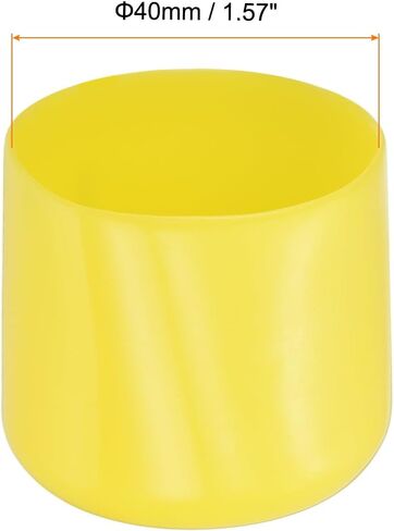 Screw Thread Protector Cover Rubber End Caps, [for Screw, Bolt] - 3/8"(10mm) ID/Yellow/20pcs in Saudi Arabia